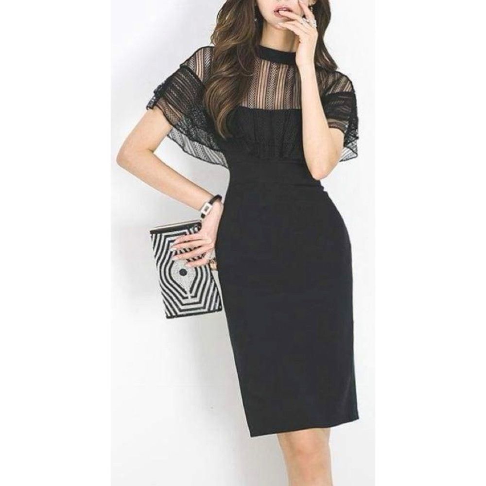 Sonja By SONJA MORGAN NWT Charlotte Cocktail Dress *Black S